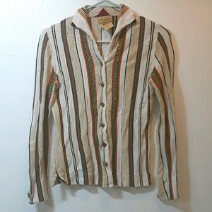 VINTAGE 70s DIANE DE CLERCQ Italian Knit Blouse